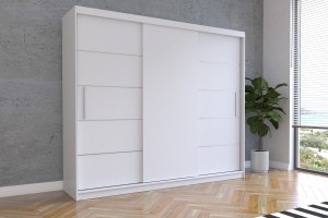 Szafa przesuwna ALBA II 250 cm biały