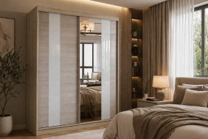 Szafa przesuwna MULTI z lustrem 183 cm sonoma fronty kathult