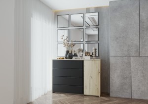 Komoda AURA 100 cm dąb artisan