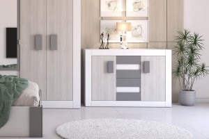 Komoda HELIOS 145 cm biały fronty kathult