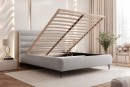 Łóżko tapicerowane ze stelażem i pojemnikiem ADRIA ALTO