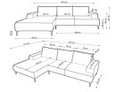 Narożnik tapicerowany OLMO M nowoczesny modern organic japandi soft loft
