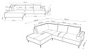 Narożnik tapicerowany OLMO L nowoczesny modern organic japandi soft loft