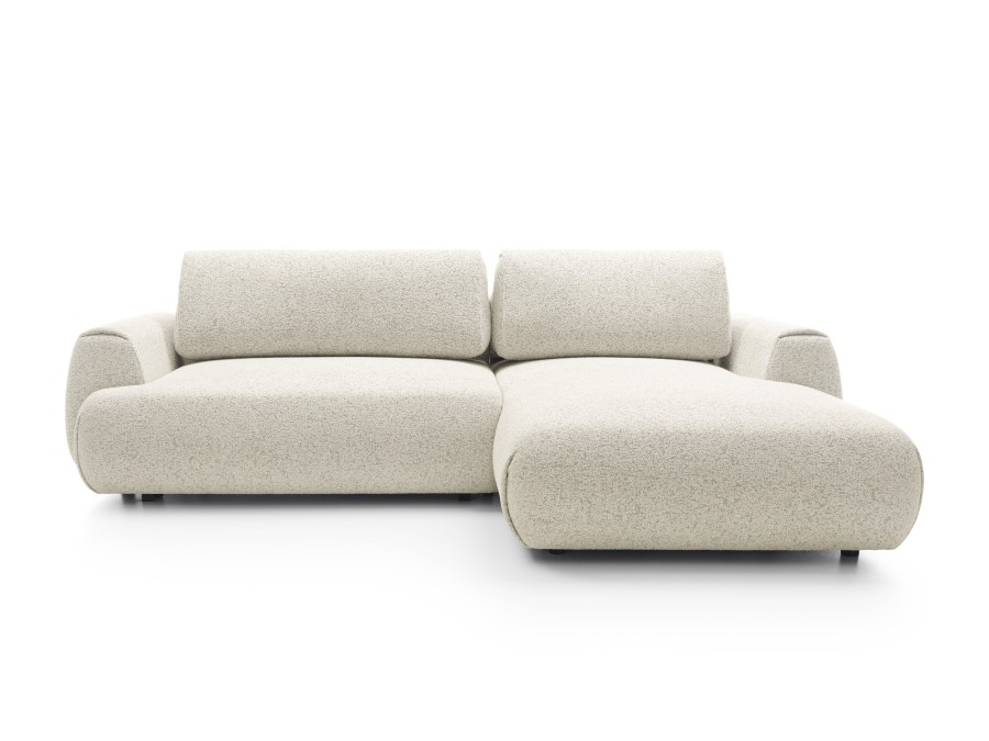 Narożnik tapicerowany POCKET M z funkcją spania z pojemnikiem nowoczesny modern organic minimalistyczny
