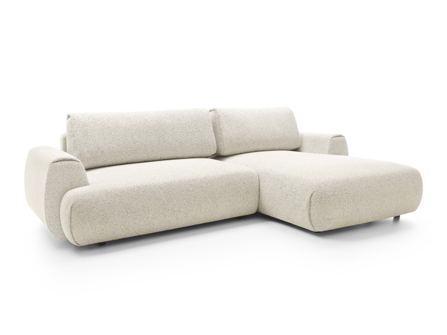 Narożnik tapicerowany POCKET M z funkcją spania z pojemnikiem nowoczesny modern organic minimalistyczny