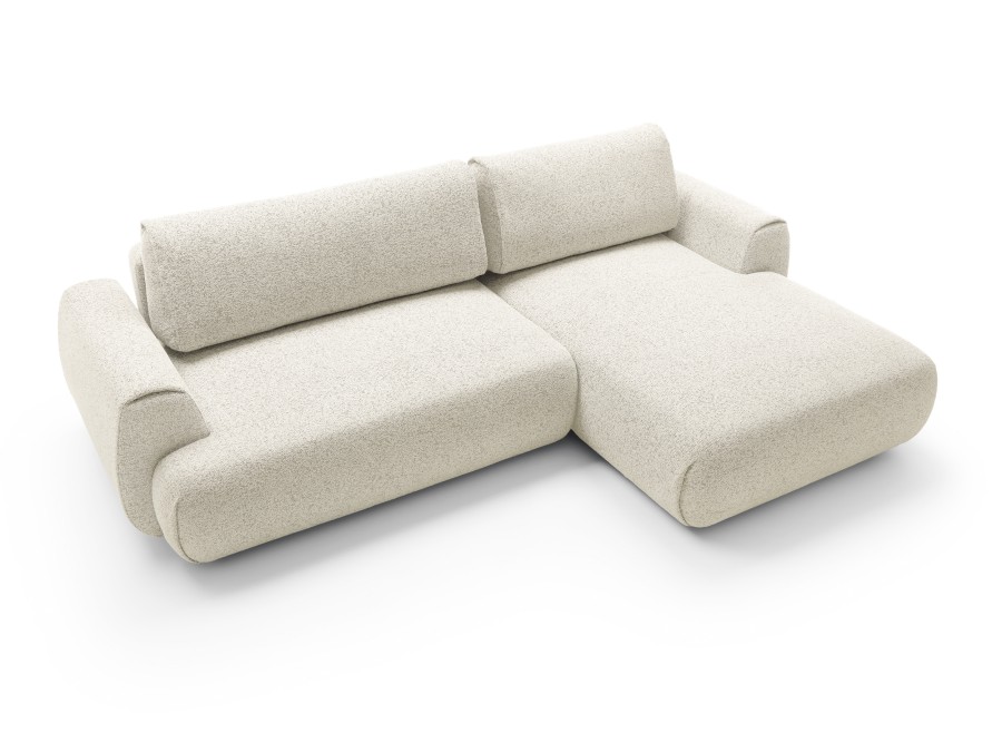 Narożnik tapicerowany POCKET M z funkcją spania z pojemnikiem nowoczesny modern organic minimalistyczny
