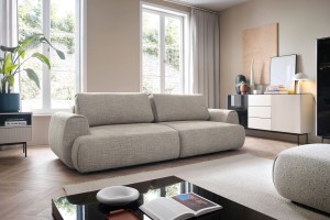 Kanapa z funkcją spania POCKET rozkładana nowoczesna japandi minimalistyczna soft modern 