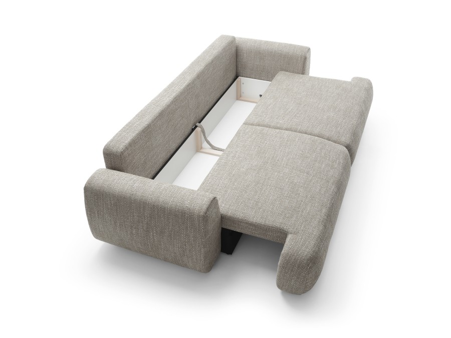 Kanapa z funkcją spania POCKET rozkładana nowoczesna japandi minimalistyczna soft modern