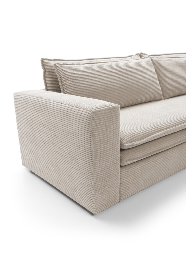 Kanapa z funkcją spania TILIA rozkładana minimalistyczna japandi modern organic