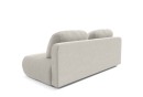 Sofa z funkcją spania TOVO rozkładana beżowa nowoczesna z poduszkami tapicerowana tkaniną NEVE 02