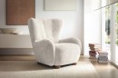Fotel tapicerowany CIRO nowoczesny modern classic organic modern mid-century modern