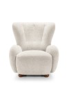 Fotel tapicerowany CIRO nowoczesny modern classic organic modern mid-century modern