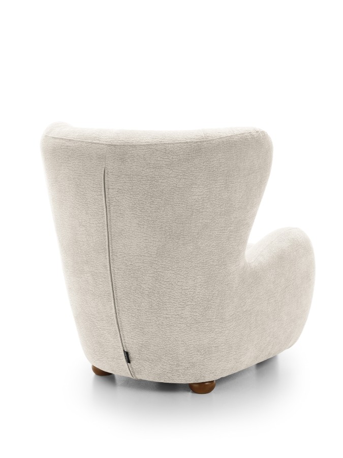 Fotel tapicerowany CIRO nowoczesny modern classic organic modern mid-century modern