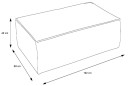 Pufa tapicerowana FIORD nowoczesna minimalistyczna soft modern