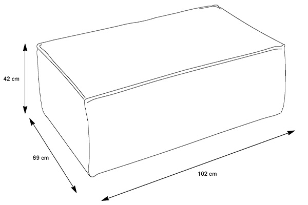 Pufa tapicerowana FIORD nowoczesna minimalistyczna soft modern