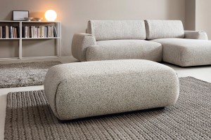 Pufa tapicerowana POCKET minimalistyczna soft modern organic modern