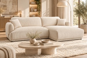 Narożnik tapicerowany AMORA nowoczesny soft modern minimalistyczny