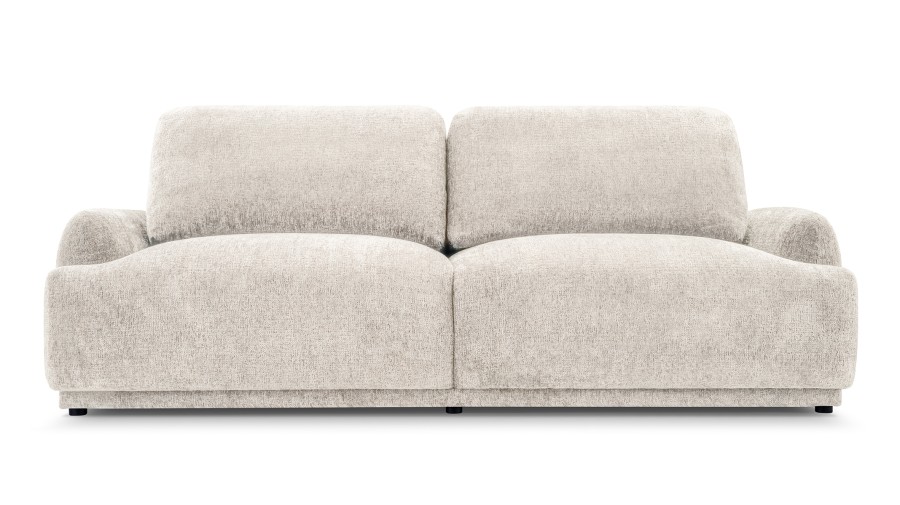 Sofa tapicerowana CARINO nowoczesna minimalistyczna soft modern z funkcją spania z pojemnikiem