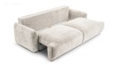 Sofa tapicerowana CARINO nowoczesna minimalistyczna soft modern z funkcją spania z pojemnikiem