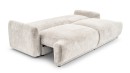 Sofa tapicerowana CARINO nowoczesna minimalistyczna soft modern z funkcją spania z pojemnikiem