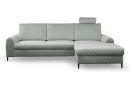 Narożnik tapicerowany MERANO nowoczesny contemporary minimalistyczny glamour z funkcją spania z pojemnikiem