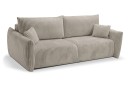 Sofa tapicerowana ALLORA nowoczesna minimalistyczna skandynawska z funkcją spania z pojemnikiem