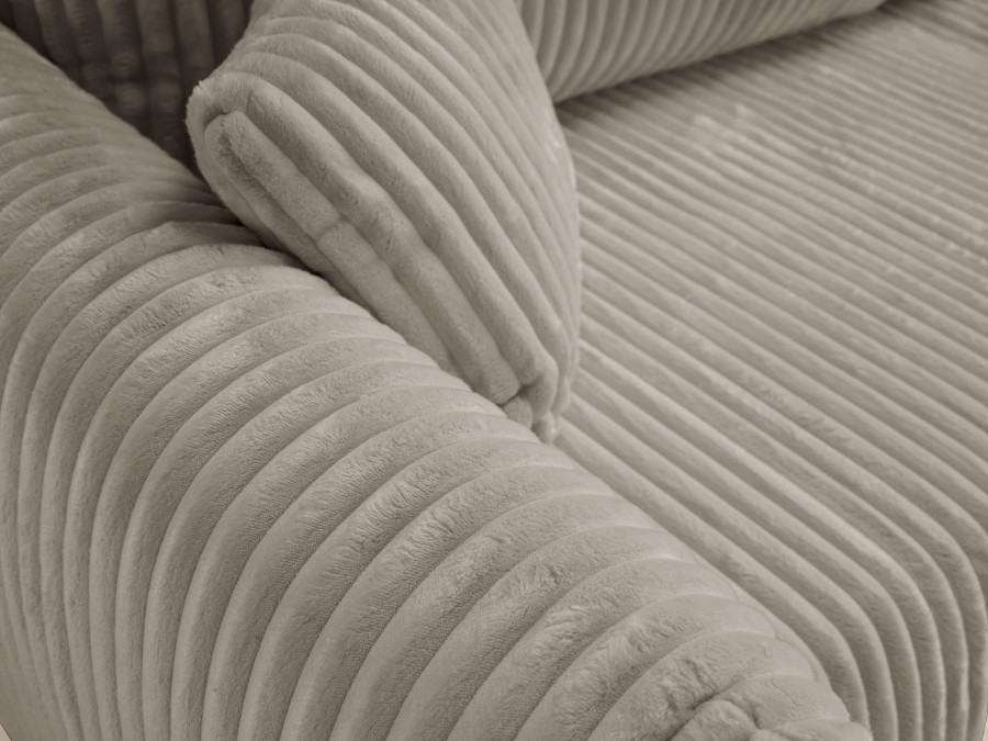 Sofa tapicerowana ALLORA nowoczesna minimalistyczna skandynawska z funkcją spania z pojemnikiem