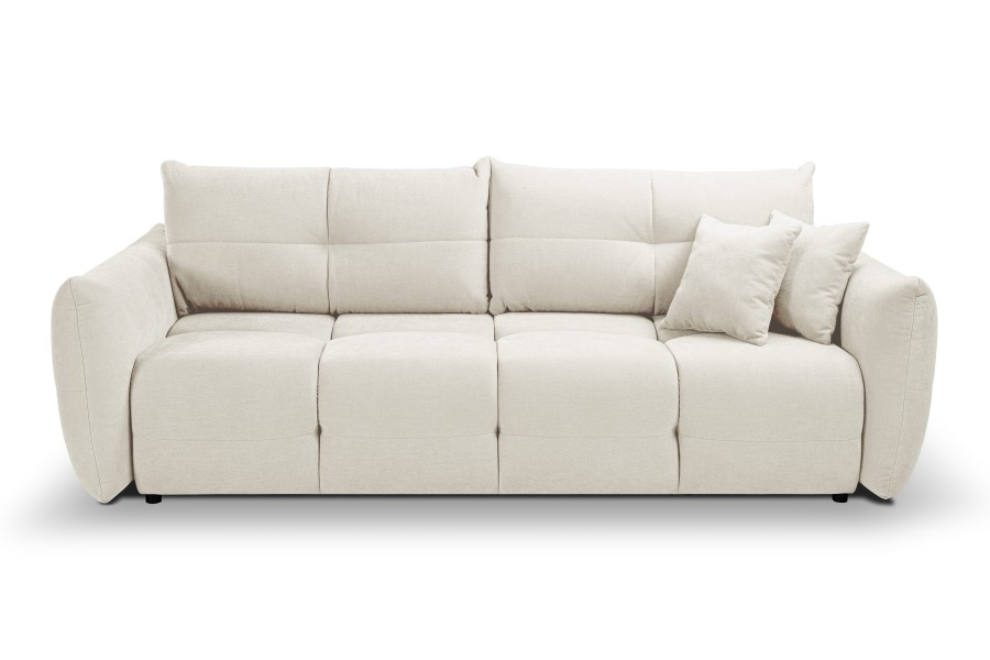Sofa tapicerowana BASE nowoczesna contemporary skandynawska z funkcją spania z pojemnikiem
