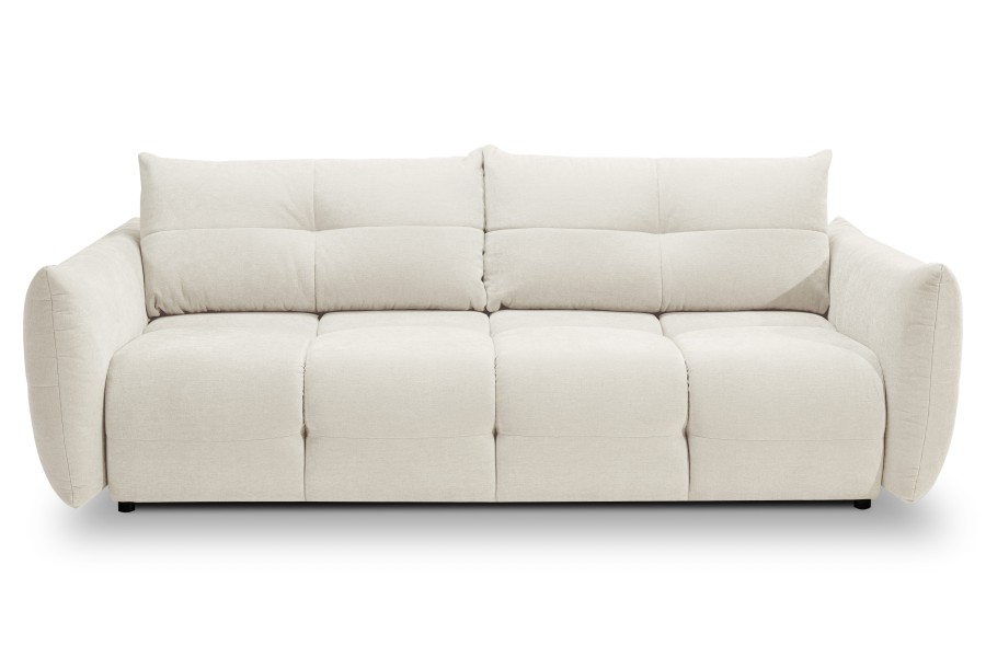 Sofa tapicerowana BASE nowoczesna contemporary skandynawska z funkcją spania z pojemnikiem