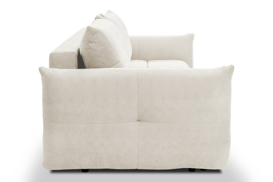 Sofa tapicerowana BASE nowoczesna contemporary skandynawska z funkcją spania z pojemnikiem