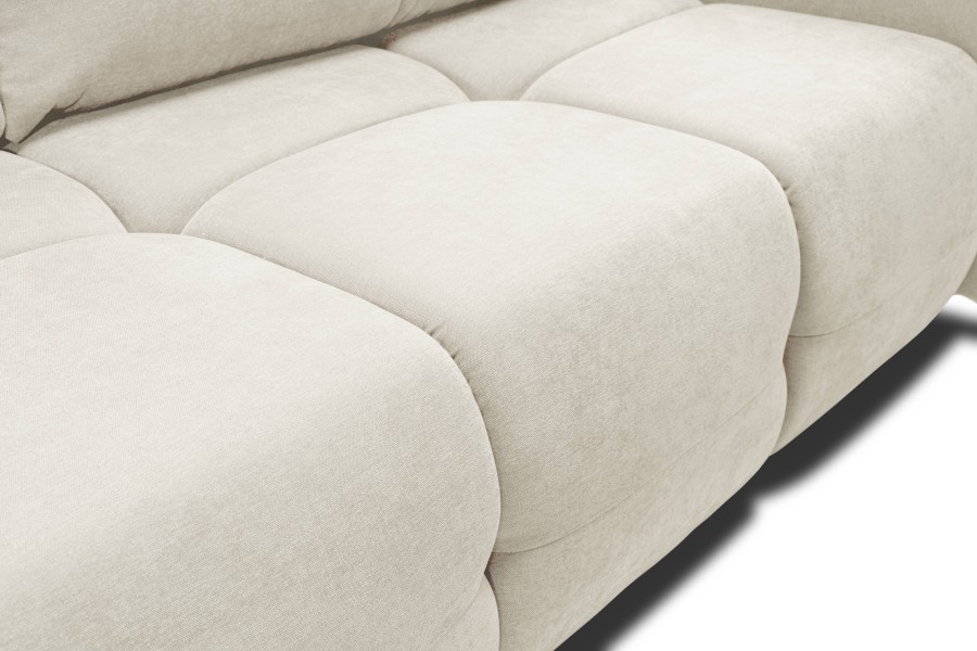 Sofa tapicerowana BASE nowoczesna contemporary skandynawska z funkcją spania z pojemnikiem