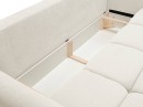 Sofa tapicerowana BASE nowoczesna contemporary skandynawska z funkcją spania z pojemnikiem