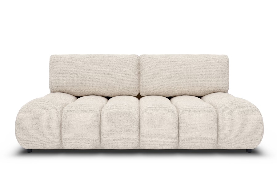 Sofa tapicerowana MOKO nowoczesna minimalistyczna japandi z funkcją spania z pojemnikiem