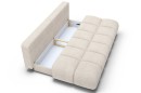 Sofa tapicerowana MOKO nowoczesna minimalistyczna japandi z funkcją spania z pojemnikiem