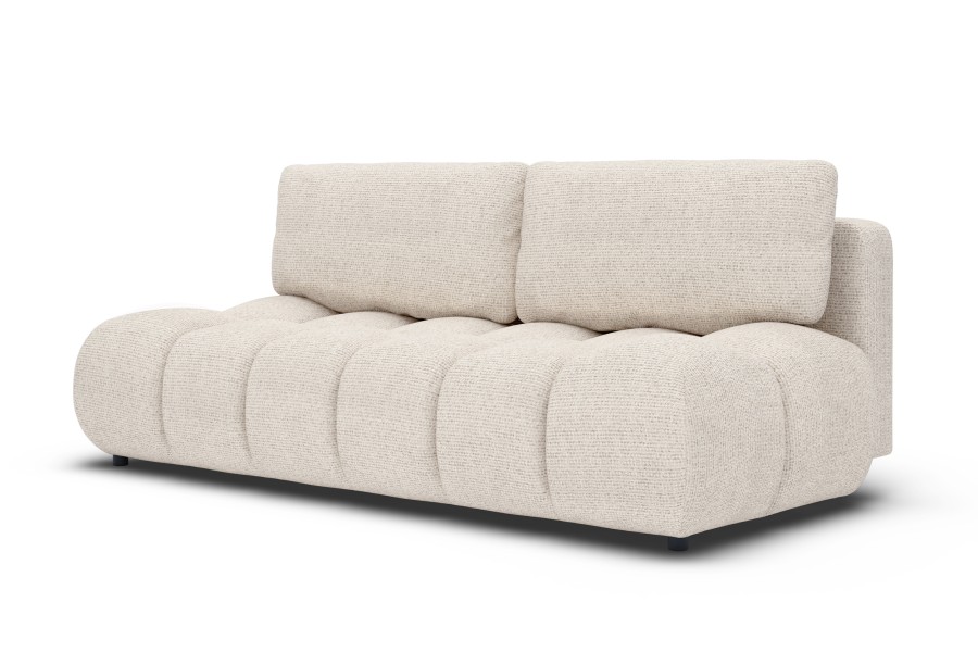Sofa tapicerowana MOKO nowoczesna minimalistyczna japandi z funkcją spania z pojemnikiem