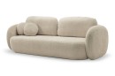 Sofa tapicerowana OLIO nowoczesna minimalistyczna organiczna japandi z funkcją spania z pojemnikiem