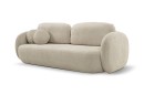 Sofa tapicerowana OLIO nowoczesna minimalistyczna organiczna japandi z funkcją spania z pojemnikiem