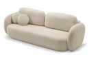Sofa tapicerowana OLIO nowoczesna minimalistyczna organiczna japandi z funkcją spania z pojemnikiem