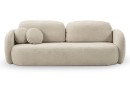 Sofa tapicerowana OLIO nowoczesna minimalistyczna organiczna japandi z funkcją spania z pojemnikiem
