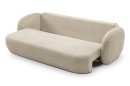 Sofa tapicerowana OLIO nowoczesna minimalistyczna organiczna japandi z funkcją spania z pojemnikiem