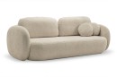 Sofa tapicerowana OLIO nowoczesna minimalistyczna organiczna japandi z funkcją spania z pojemnikiem