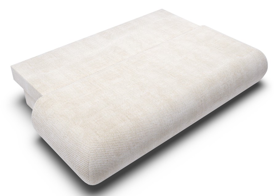 Sofa tapicerowana PUENTE nowoczesna minimalistyczna organiczna japandi z funkcją spania z pojemnikiem