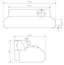 Sofa tapicerowana PUENTE nowoczesna minimalistyczna organiczna japandi z funkcją spania z pojemnikiem