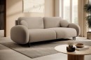 Sofa tapicerowana SOFT nowoczesna minimalistyczna skandynawska z funkcją spania z pojemnikiem