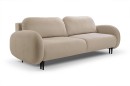 Sofa tapicerowana SOFT nowoczesna minimalistyczna skandynawska z funkcją spania z pojemnikiem