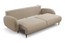 Sofa tapicerowana SOFT nowoczesna minimalistyczna skandynawska z funkcją spania z pojemnikiem