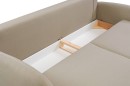 Sofa tapicerowana SOFT nowoczesna minimalistyczna skandynawska z funkcją spania z pojemnikiem
