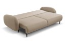 Sofa tapicerowana SOFT nowoczesna minimalistyczna skandynawska z funkcją spania z pojemnikiem