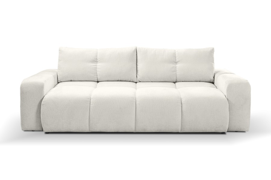 Sofa tapicerowana SOHO nowoczesna minimalistyczna skandynawska z funkcją spania z pojemnikiem