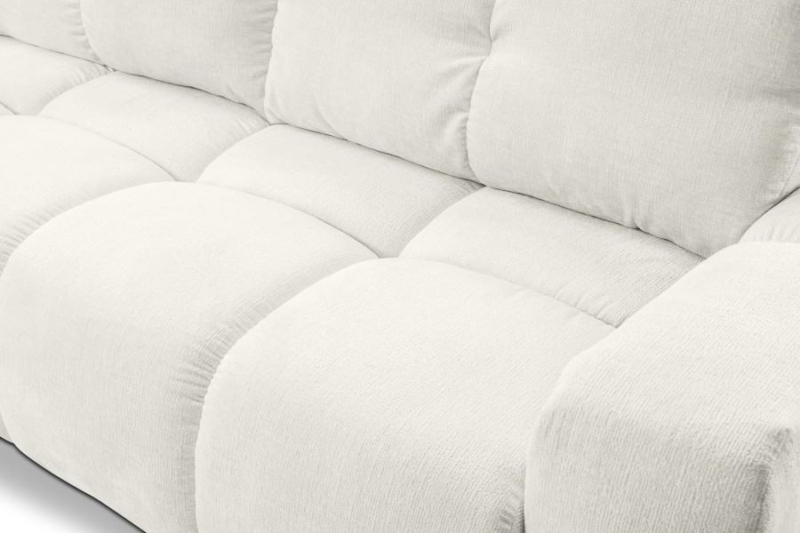 Sofa tapicerowana SOHO nowoczesna minimalistyczna skandynawska z funkcją spania z pojemnikiem